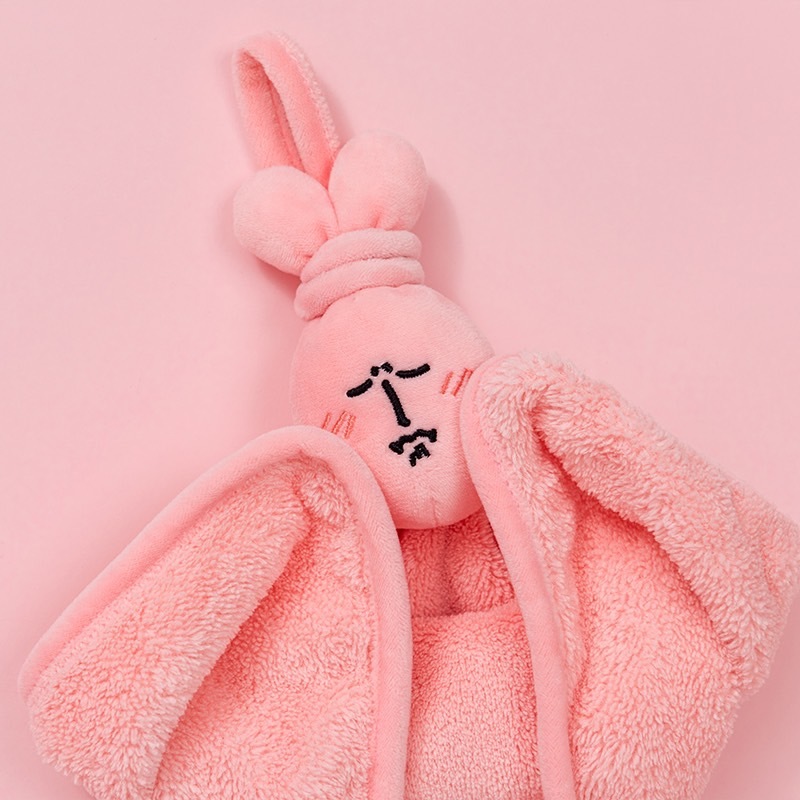 粉紅兔子擦手巾