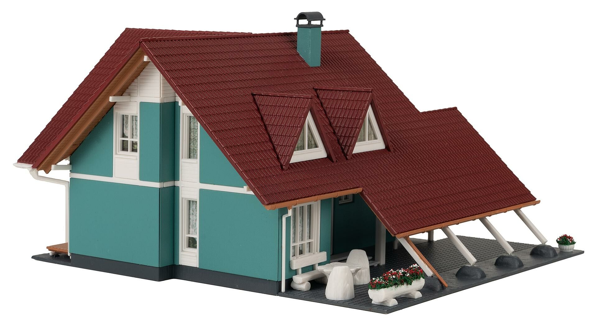 Faller 191815 HO規 住宅.附車棚