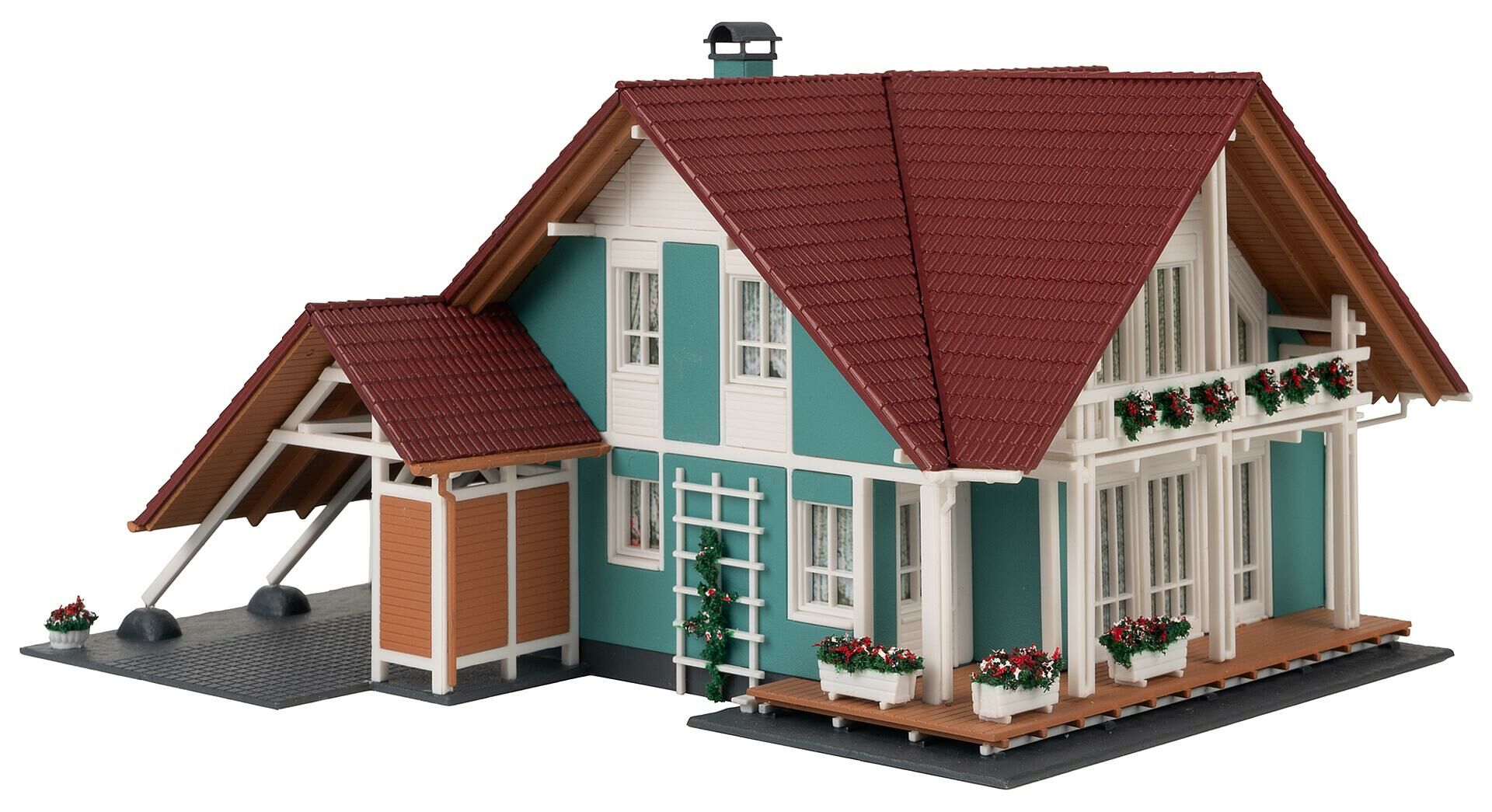 Faller 191815 HO規 住宅.附車棚