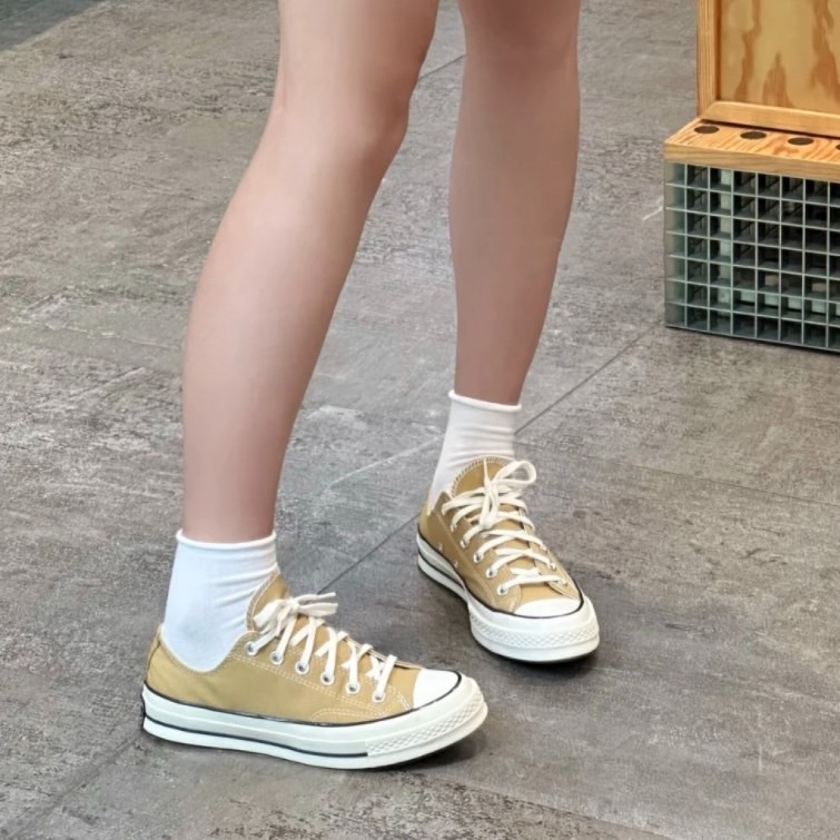 CONVERSE 1970 卡其黃 帆布鞋 低筒 (A04593C）