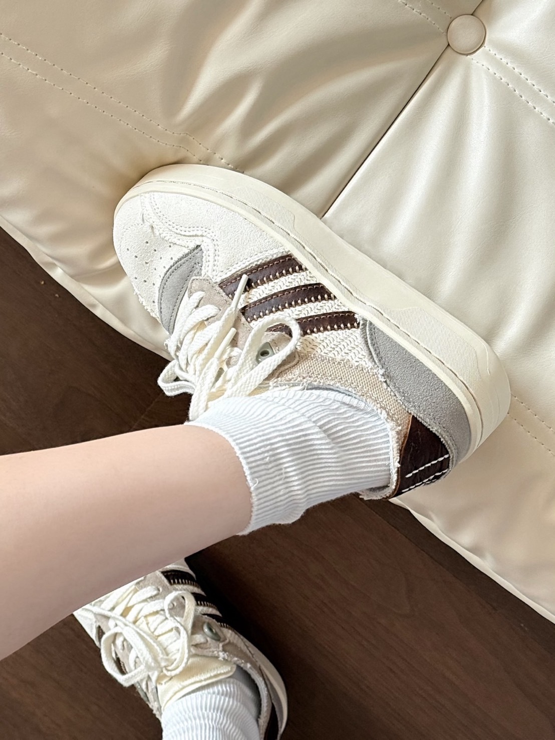 <出清最終彈🔥> 零碼-24.5cm-Adidas originals rivarly 生椰拿鐵