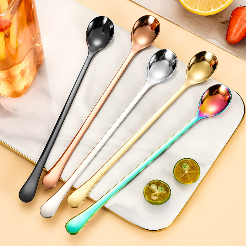 《4212》簡約質感304不鏽鋼長柄甜點匙