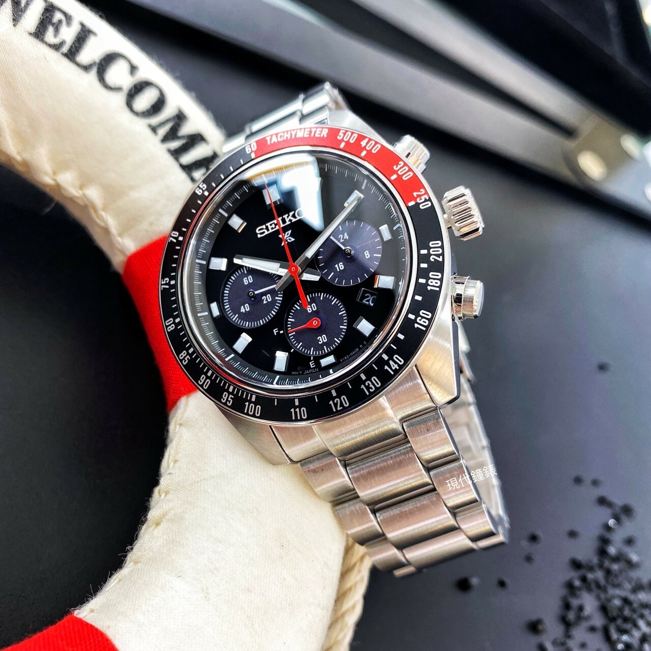 【SEIKO 精工】PROSPEX SPEEDTIMER 三眼太陽能計時腕錶V192-0AH0D 41.4mm 現代鐘錶