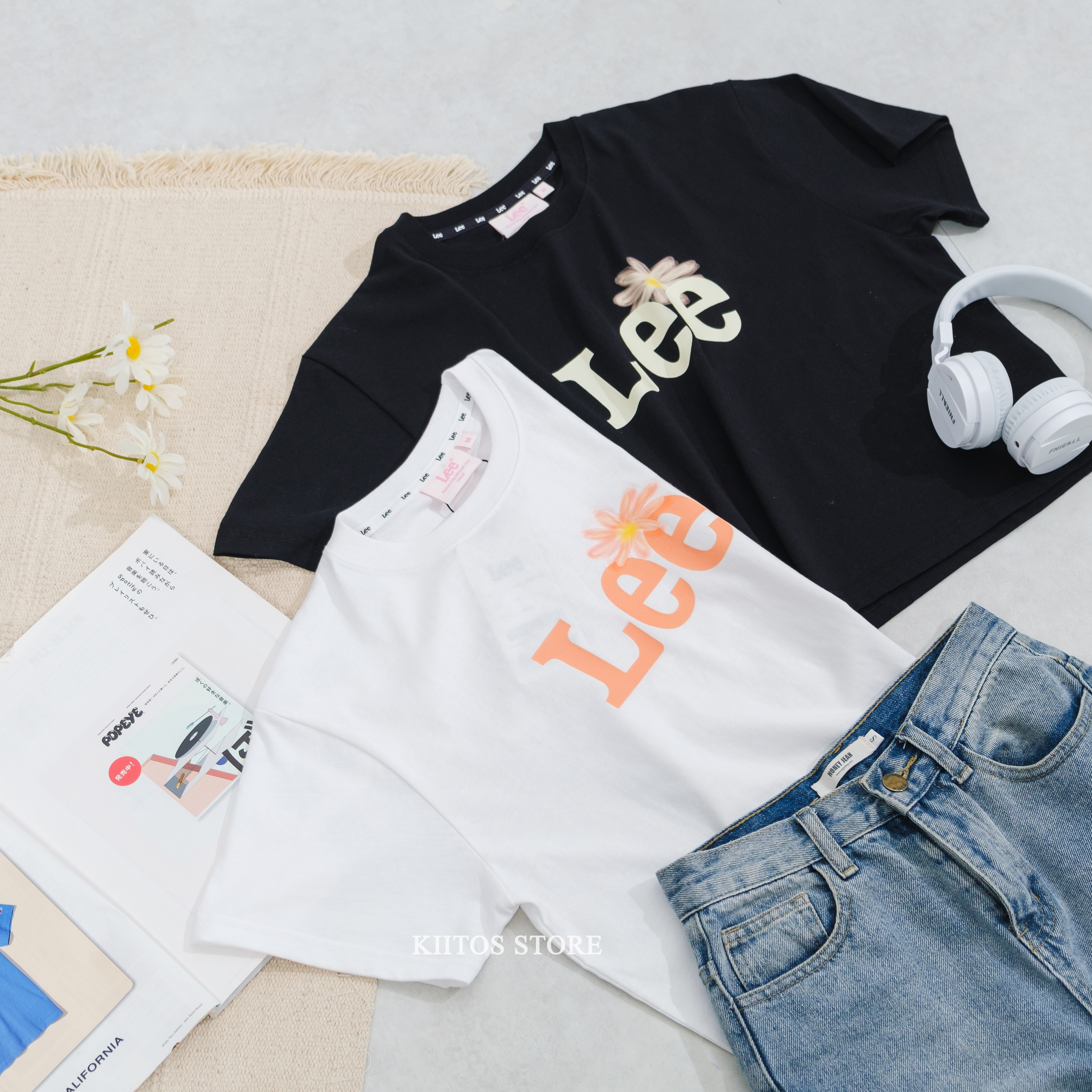 【現貨】 韓國代購 Lee 2024年新款 小雛菊 短版 T-Shirt  LE2402ST62