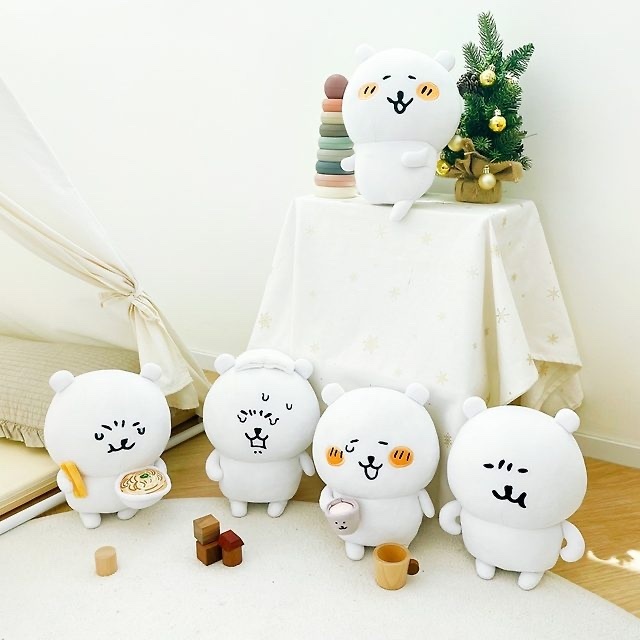 現貨｜韓國限定 白熊 各種表情的30cm毛公仔