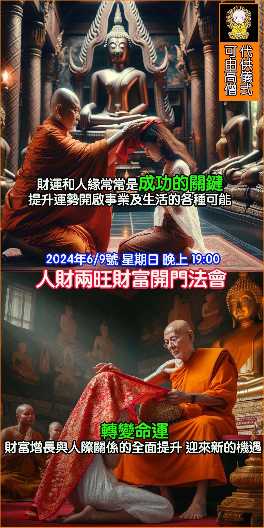 BOBI好運佛堂 人財兩旺財富開門法會