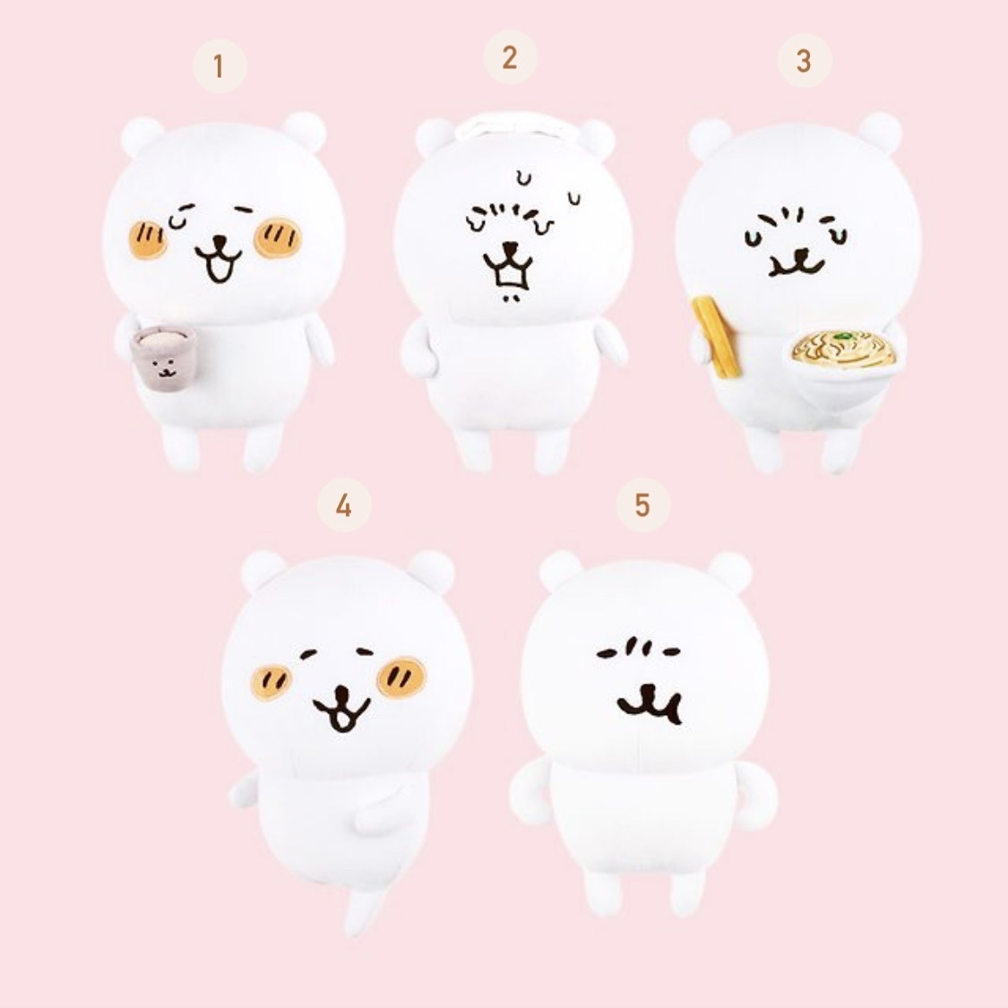 現貨｜韓國限定 白熊 各種表情的30cm毛公仔