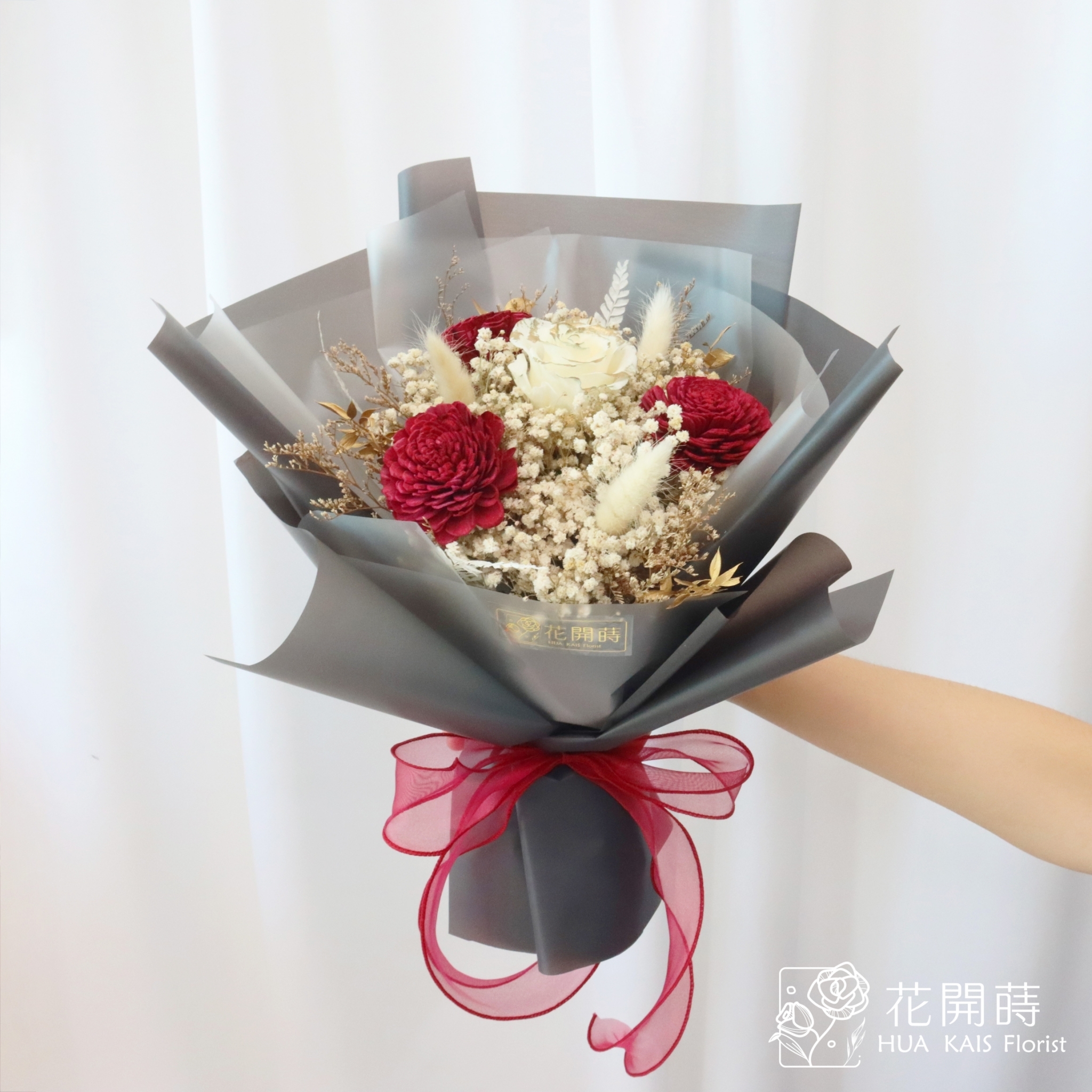 永生花束|經典紅白|告白花束|情人節花束|畢業花束|永生花|儀式感