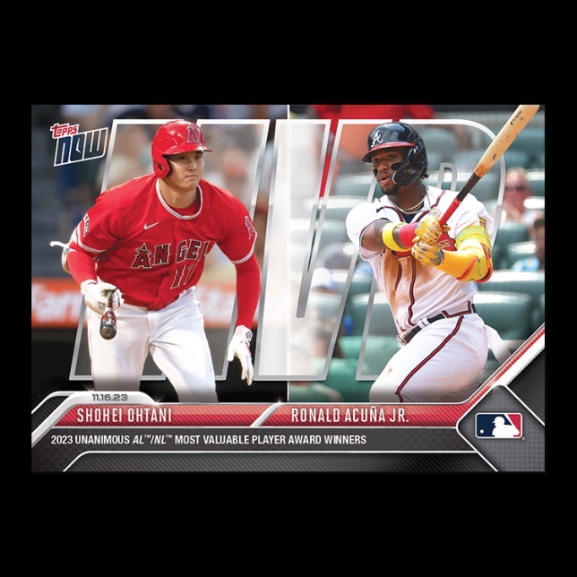 MLB球員卡 Shohei Ohtani/Ronald Acuña Jr. - 2023 MLB TOPPS NOW® Card OS18 - PR: 11183