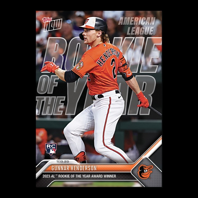 MLB球員卡 Gunnar Henderson - 2023 MLB TOPPS NOW® Card OS10 - PR: 9368