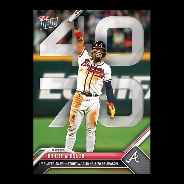 MLB球員卡 Ronald Acuña Jr. - 2023 MLB TOPPS NOW® Card 927 - PR: 36544