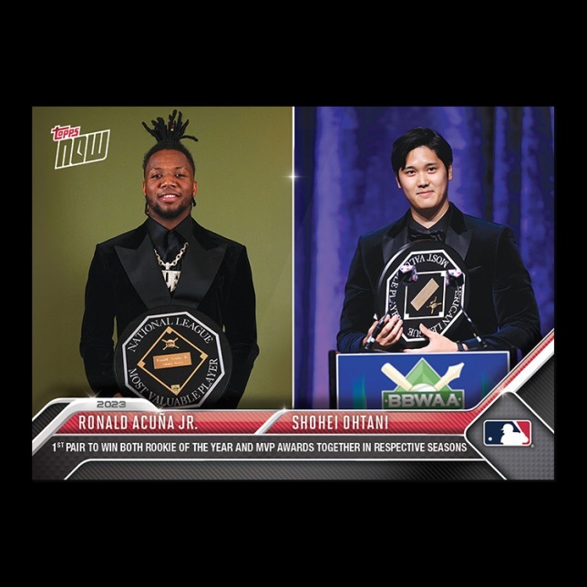 MLB球員卡 Ronald Acuña Jr./Shohei Ohtani - 2023 MLB TOPPS NOW® Card OS29 - PR: 19123