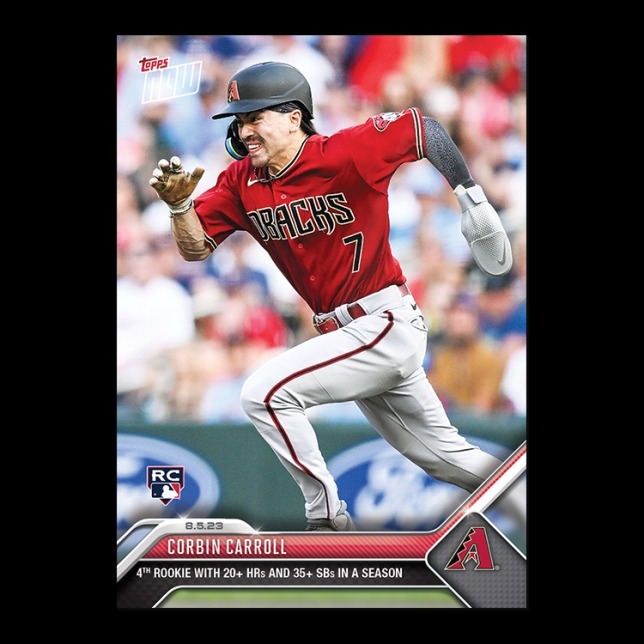 MLB球員卡 Corbin Carroll - 2023 MLB TOPPS NOW® Card 657 - PR: 2650