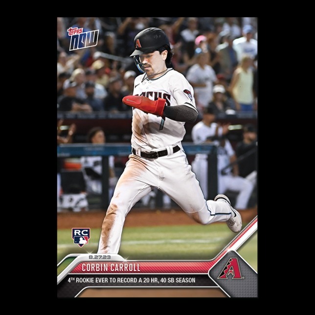MLB球員卡 Corbin Carroll - 2023 MLB TOPPS NOW® Card 773 - PR: 3296