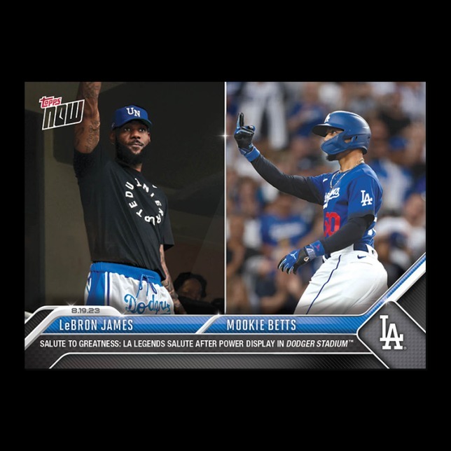MLB球員卡 LeBron James/Mookie Betts - 2023 MLB TOPPS NOW® Card 736 - PR: 32719