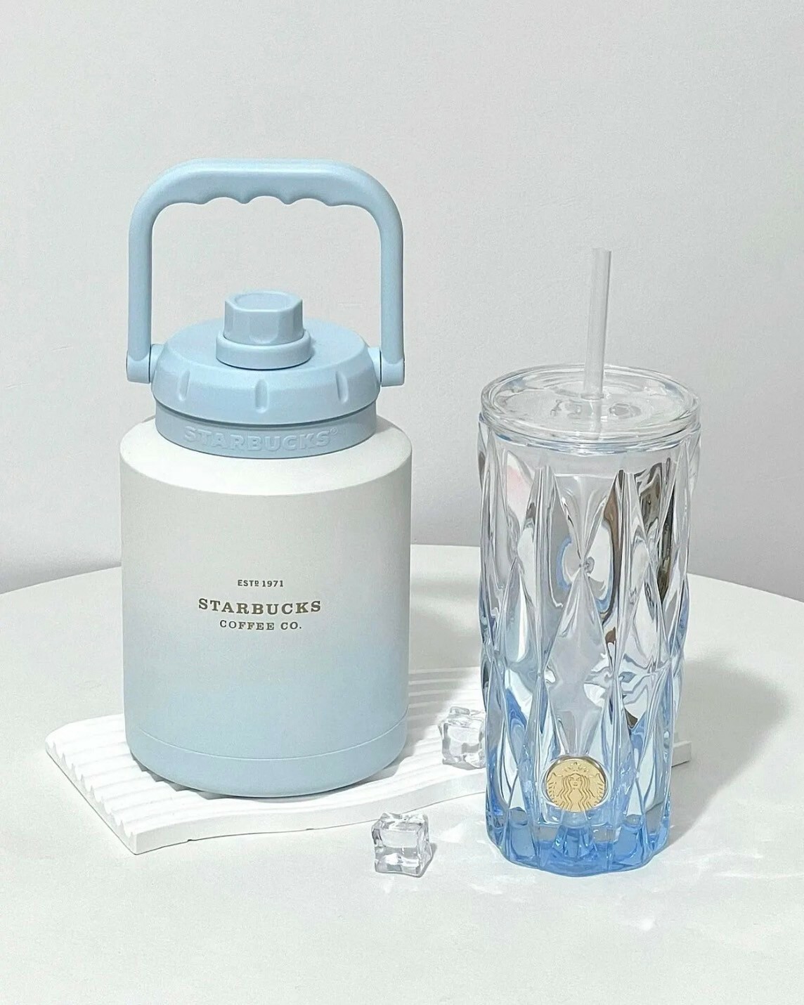 Starbucks 星巴克 霧野系列 冷水杯 保溫杯 馬克杯 淺藍白 共9款