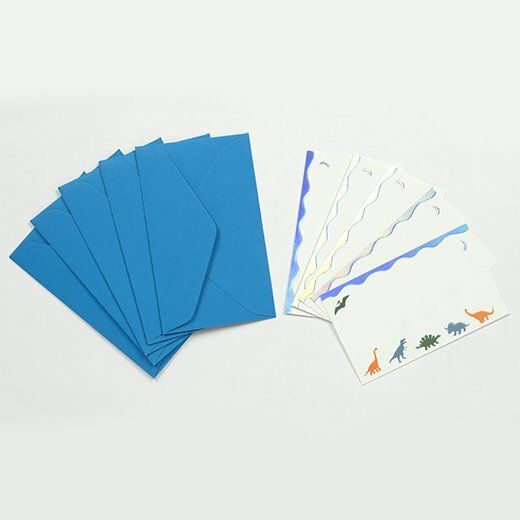 chic-恐龍 卡片信封組｜日本Greeting Life