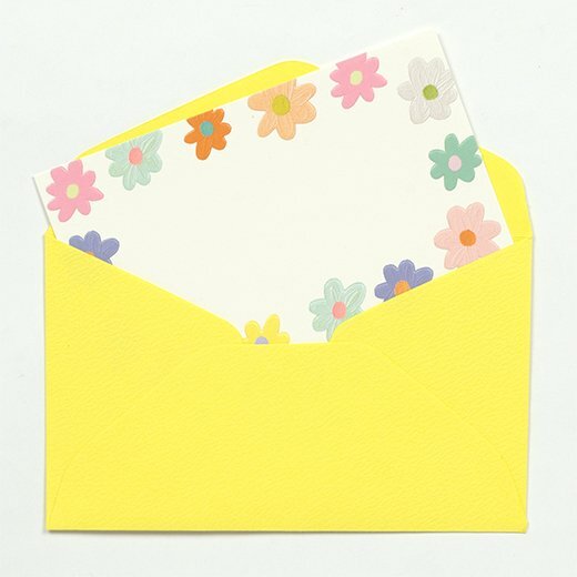 chic-花朵 卡片信封組｜日本Greeting Life