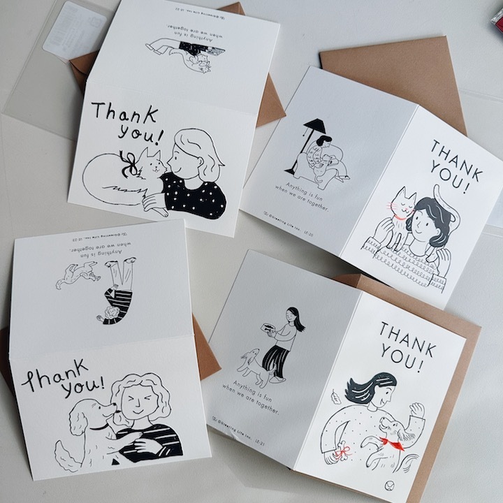 最好的朋友 感謝卡片｜日本Greeting Life