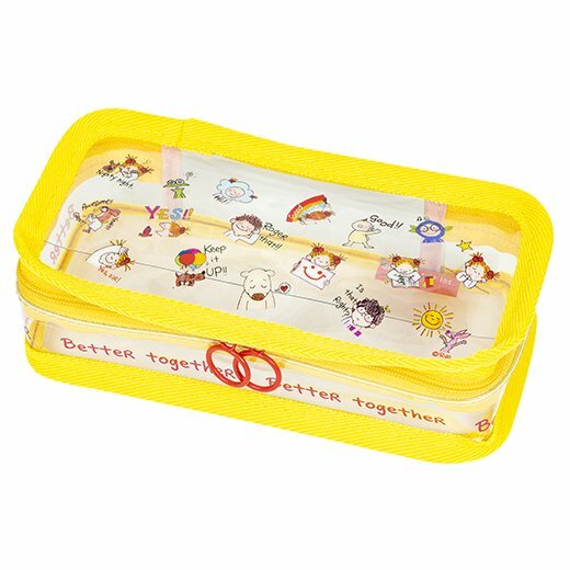 COCO醬 黃色 長方形筆袋｜ 日本Greeting Life