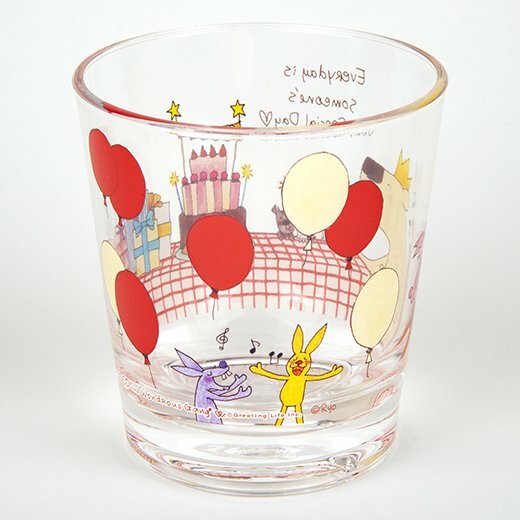 COCO醬_慶祝 270ml透明冷水杯 |日本Greeting Life