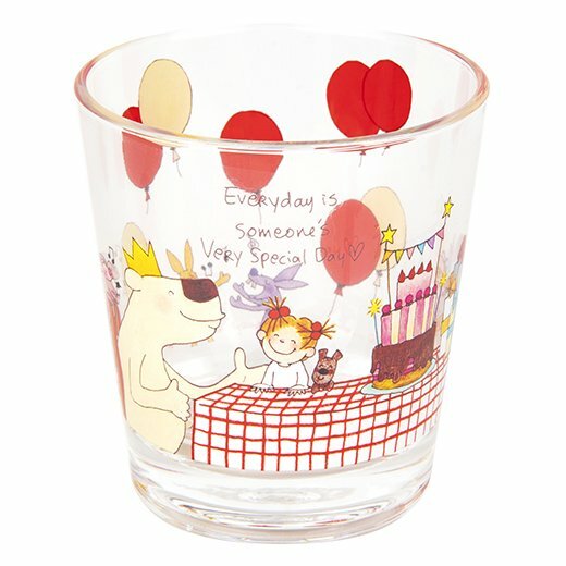 COCO醬_慶祝 270ml透明冷水杯 |日本Greeting Life