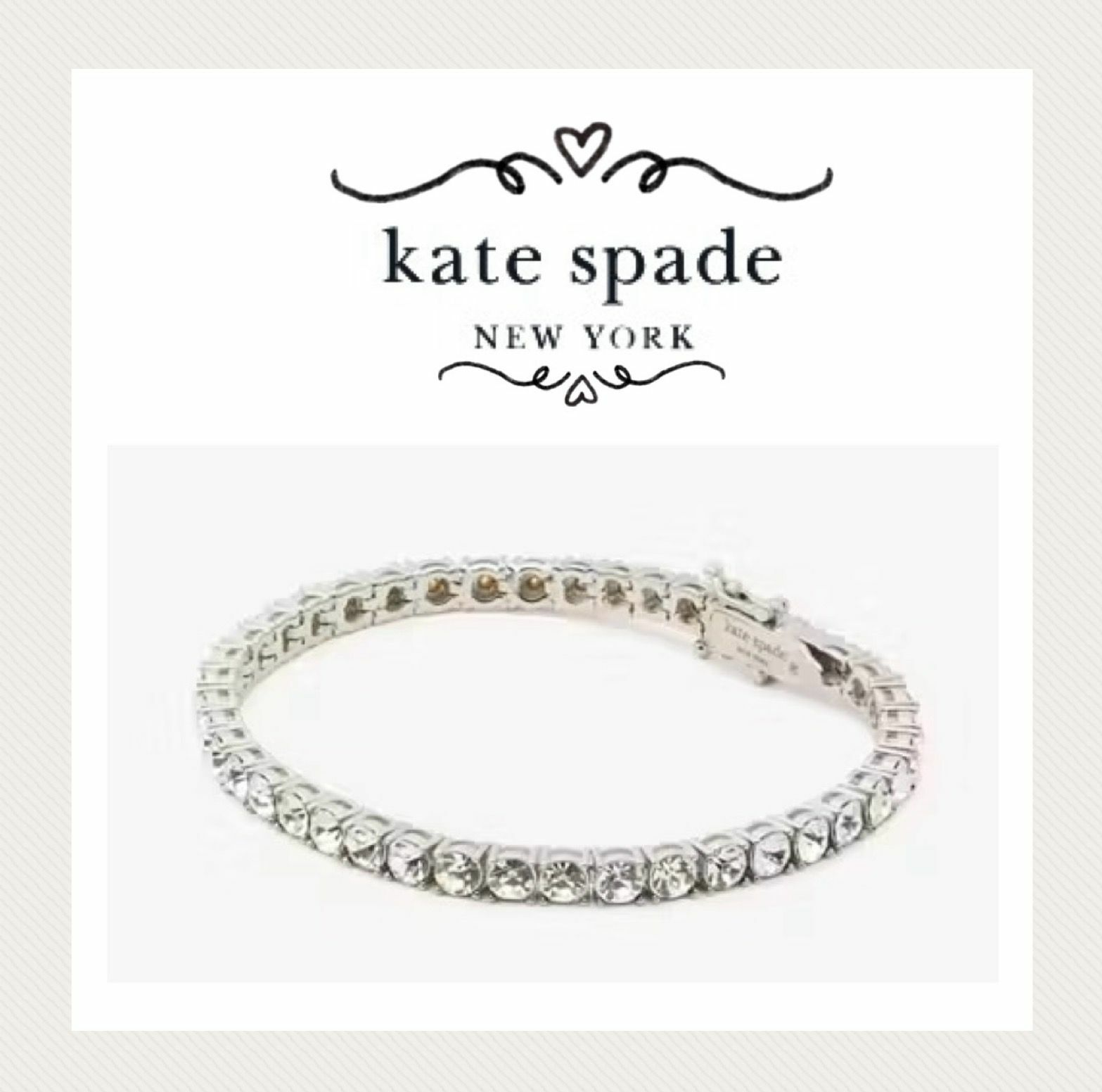 【預購】Kate Spade F052150 閃石手鏈