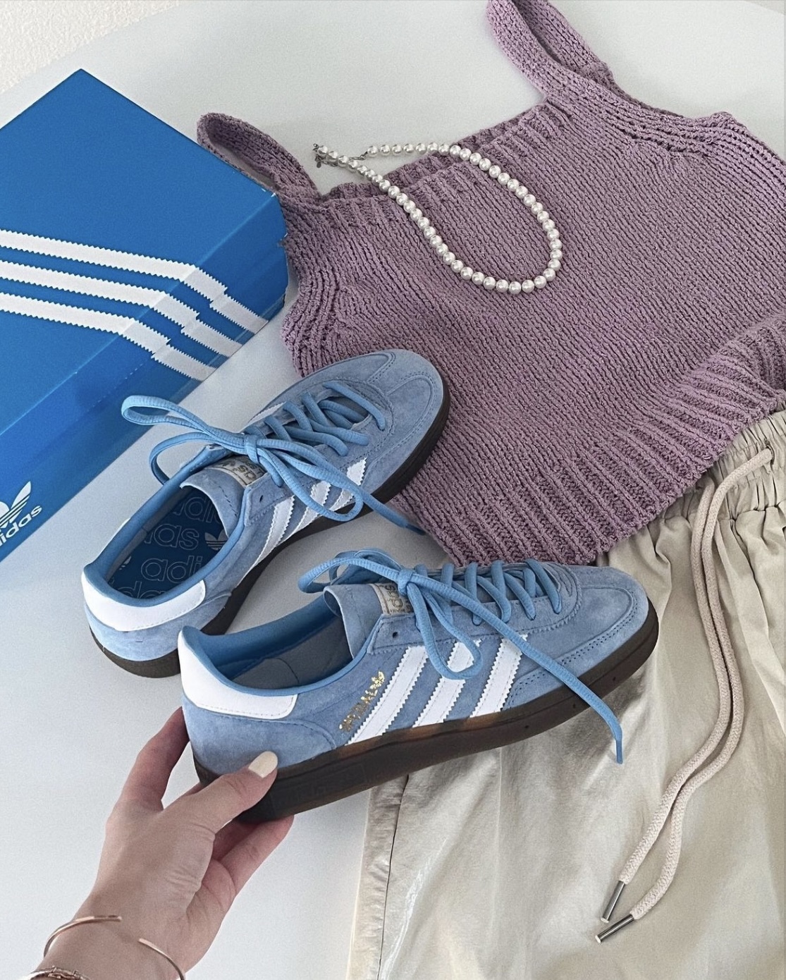 Adidas Originals Handball Spezial 天空藍 藍白色 麂皮 復古 焦糖底 德訓鞋 BD7632/預購