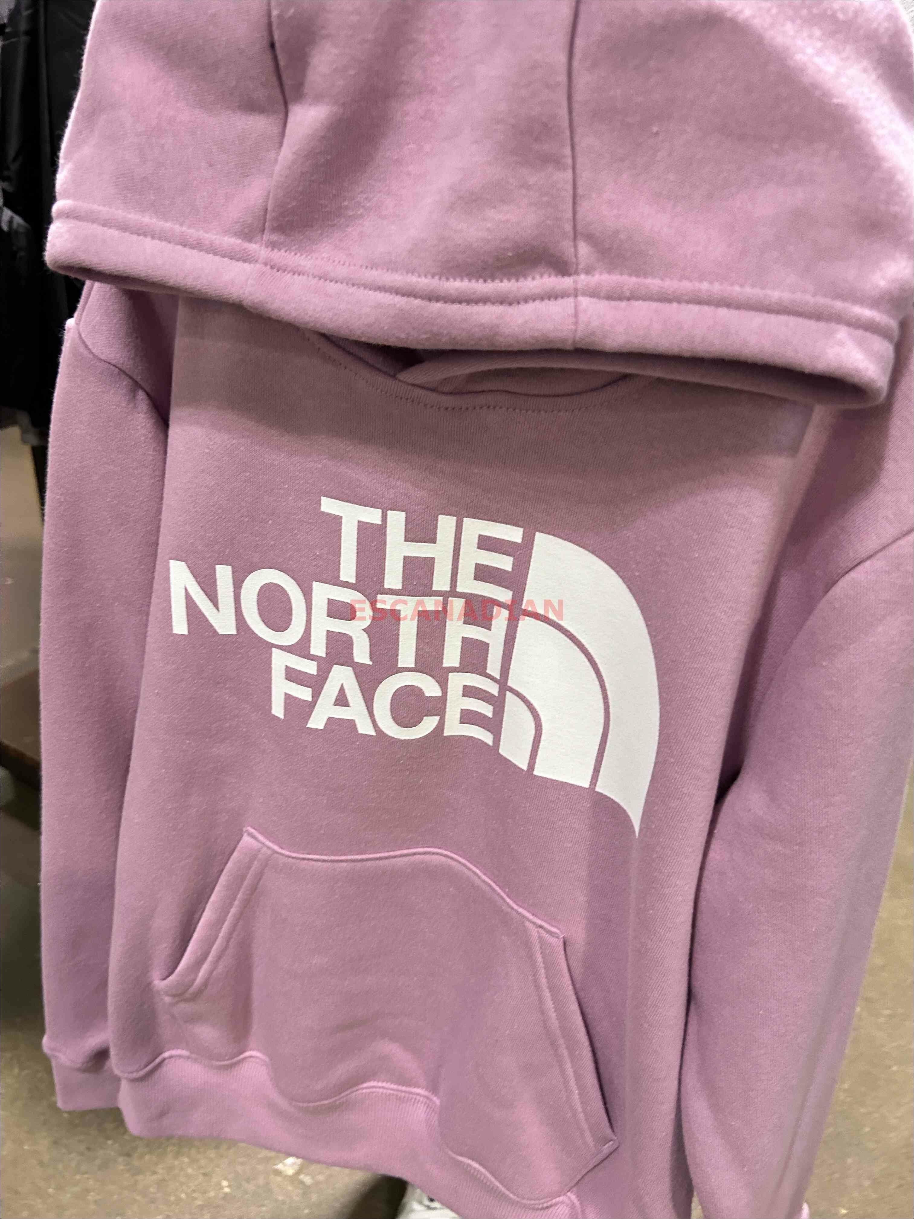 THE NORTH FACE 大童 經典款LOGO 刷毛 帽TEE