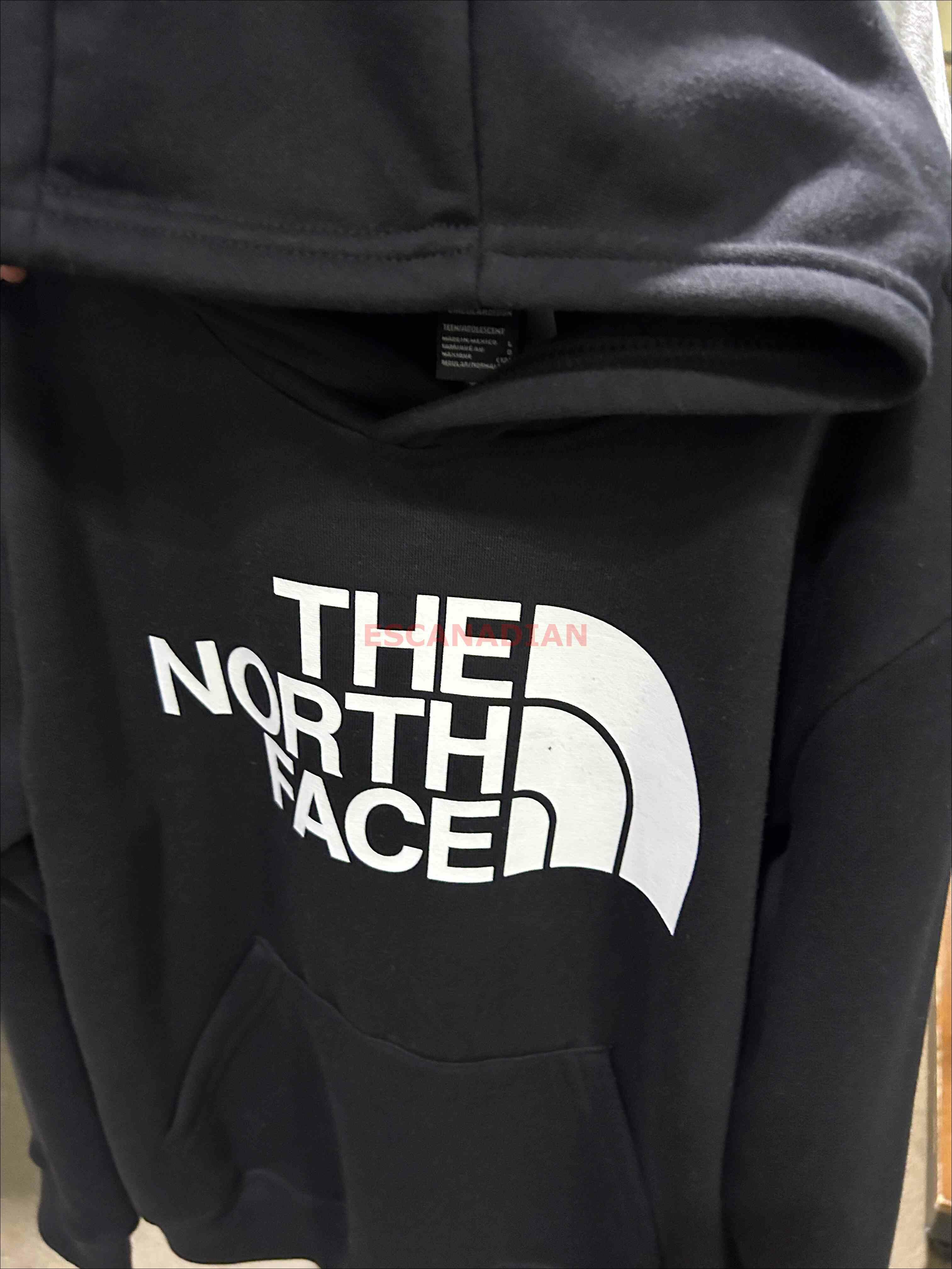 THE NORTH FACE 大童 經典款LOGO 刷毛 帽TEE
