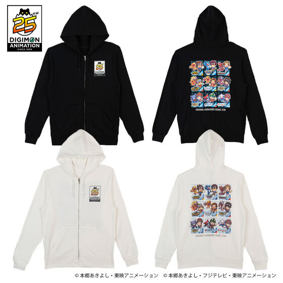 226948 Pbandai 預訂2025/5月 デジモンアドベンチャー25周年記念アニメシリーズパーカー