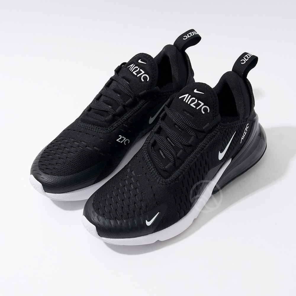 Nike Air Max 270 女子 黑白 運動 休閒 慢跑鞋 低筒 襪套 氣墊 避震 球鞋 AH6789-001