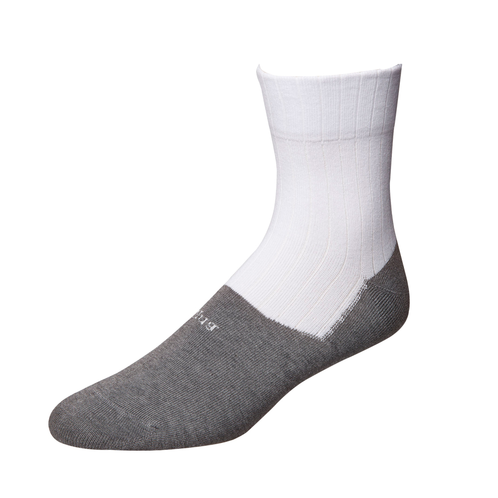 Student Socks with White and Gray Color