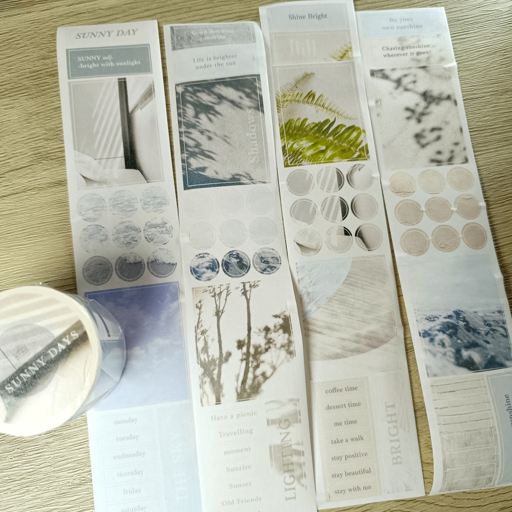 紙上旅行．Sunny Days 5cm割型和紙膠帶 <整捲/分裝>