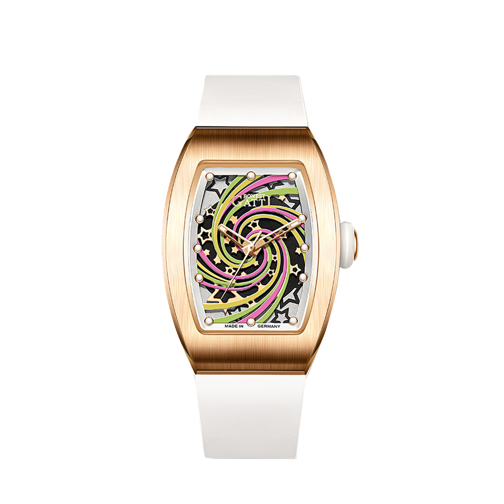 【Bonest Gatti 布加迪】 魅時系列 BG9901* 機械錶 星星鏤空錶盤 自動錶 腕錶-