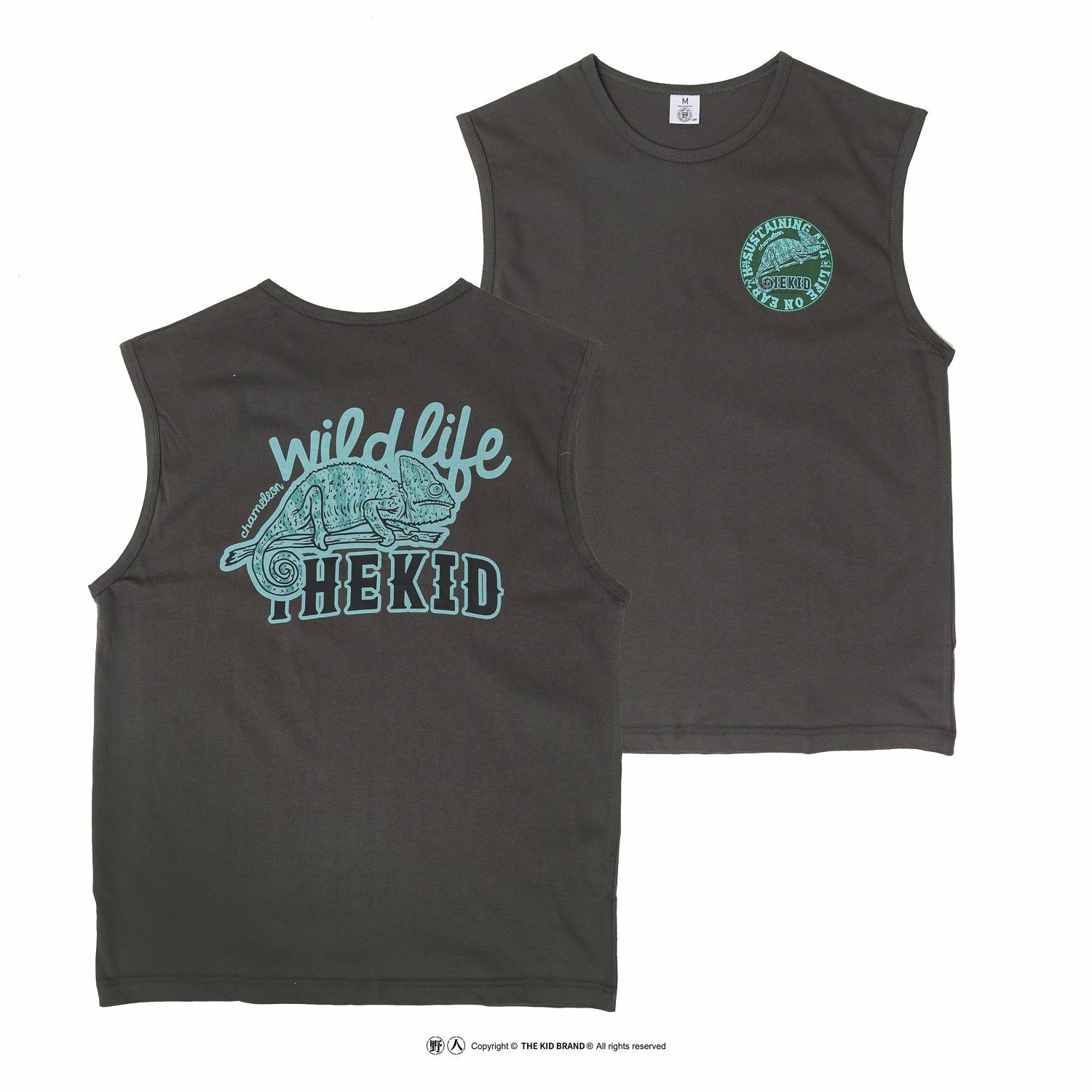 KID ® 動物系列 高冠變色龍寬肩背心 Ver.2