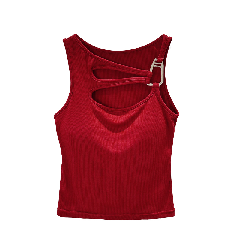 Hot selling hollow camisole (red, one size fits all)