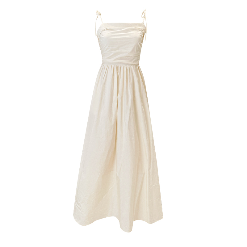 Hot selling long suspender dress (apricot color, one size fits all)