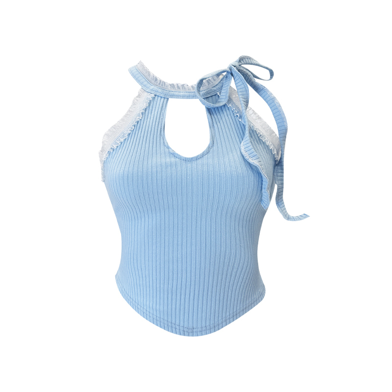 Hot selling halterneck camisole (blue, one size fits all)
