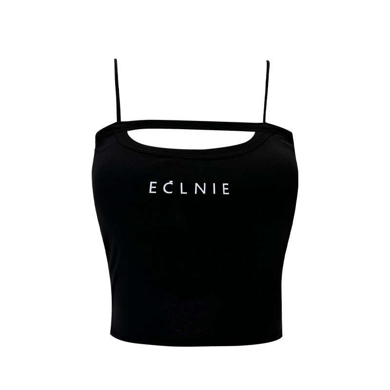 Hot selling printed camisole (black, one size fits all)