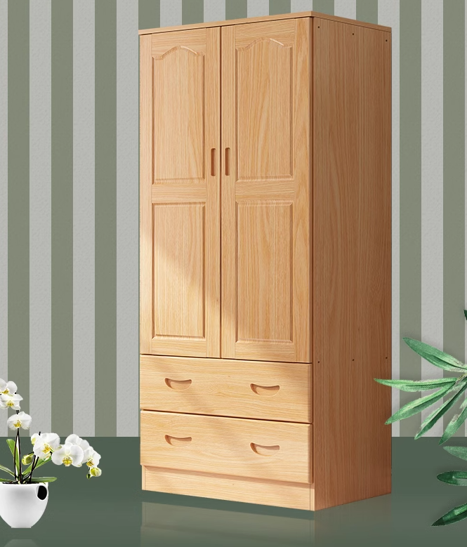 實木衣櫃 (2門雙抽)