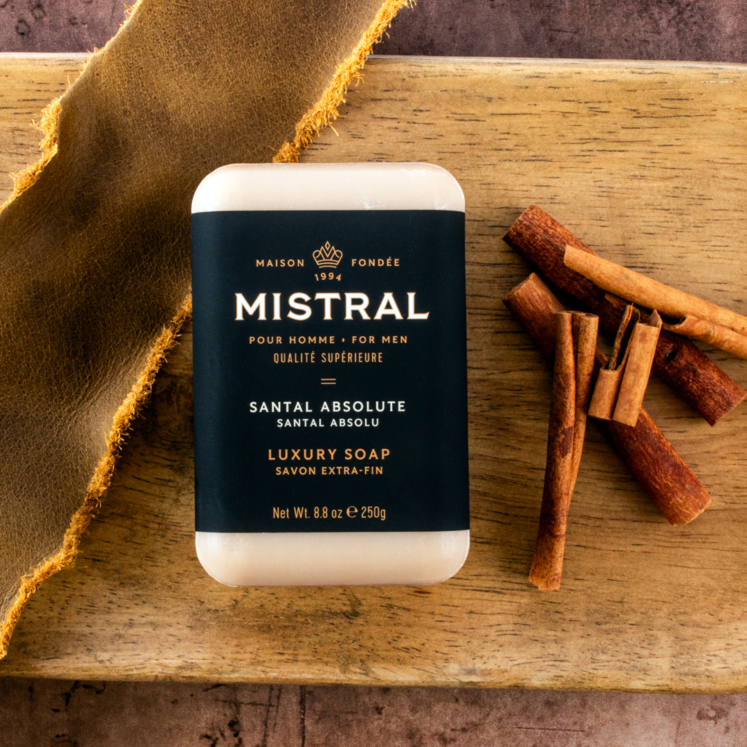 美國 Mistral - 皇家檀香 紳士香氛皂 / 香水沐浴皂（Santal Absolute）