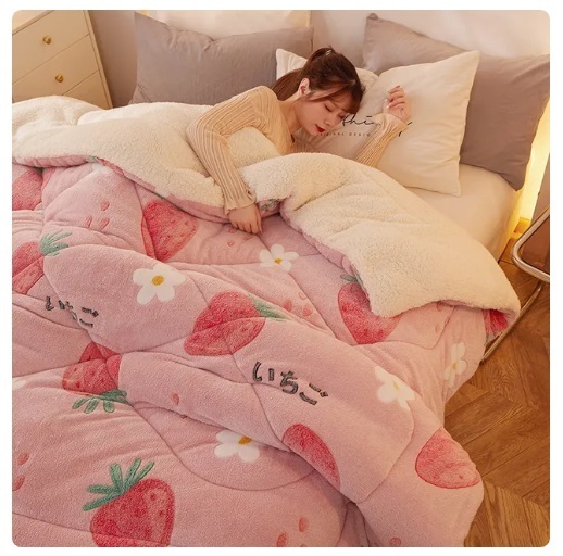 爆款冬季加厚溫暖毛毯舒適豪華被(可愛動物花款)200x230cm (6kg)No-6色