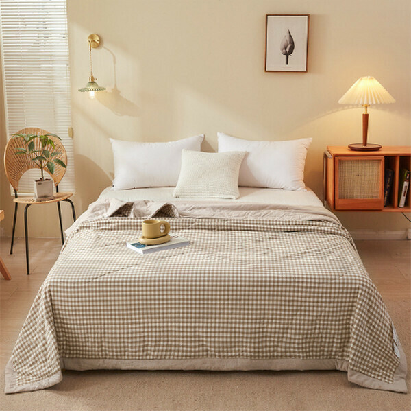 Hot Selling Summer Cotton Air Conditioning Quilt Pure Cotton Quilt Core Thin Quilt [Kaxiaoqi] [Double Summer Quilt 180x220cm]