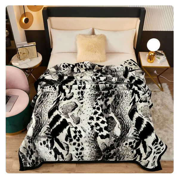 爆款雙層加厚毛毯保暖雙面毛法蘭絨毯珊瑚絨毯 140x190cm 1.5kg 款色1