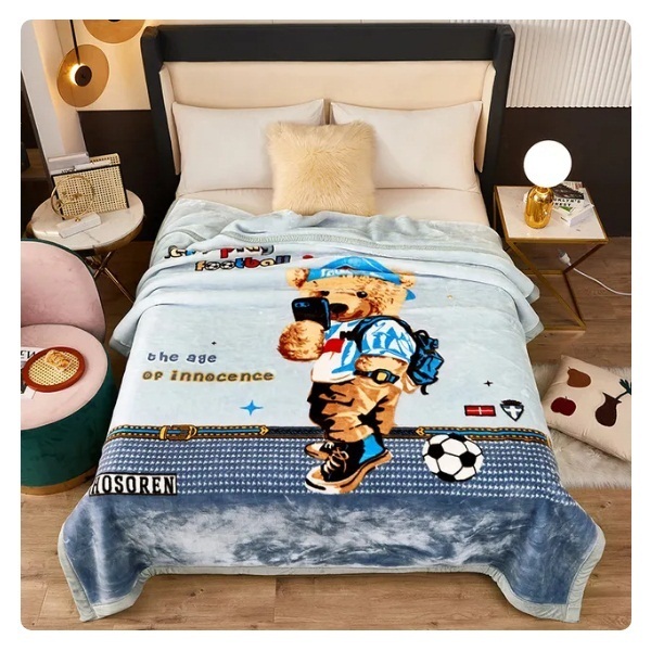 爆款雙層加厚毛毯保暖雙面毛法蘭絨毯珊瑚絨毯 200x230cm 3.5kg 款色2