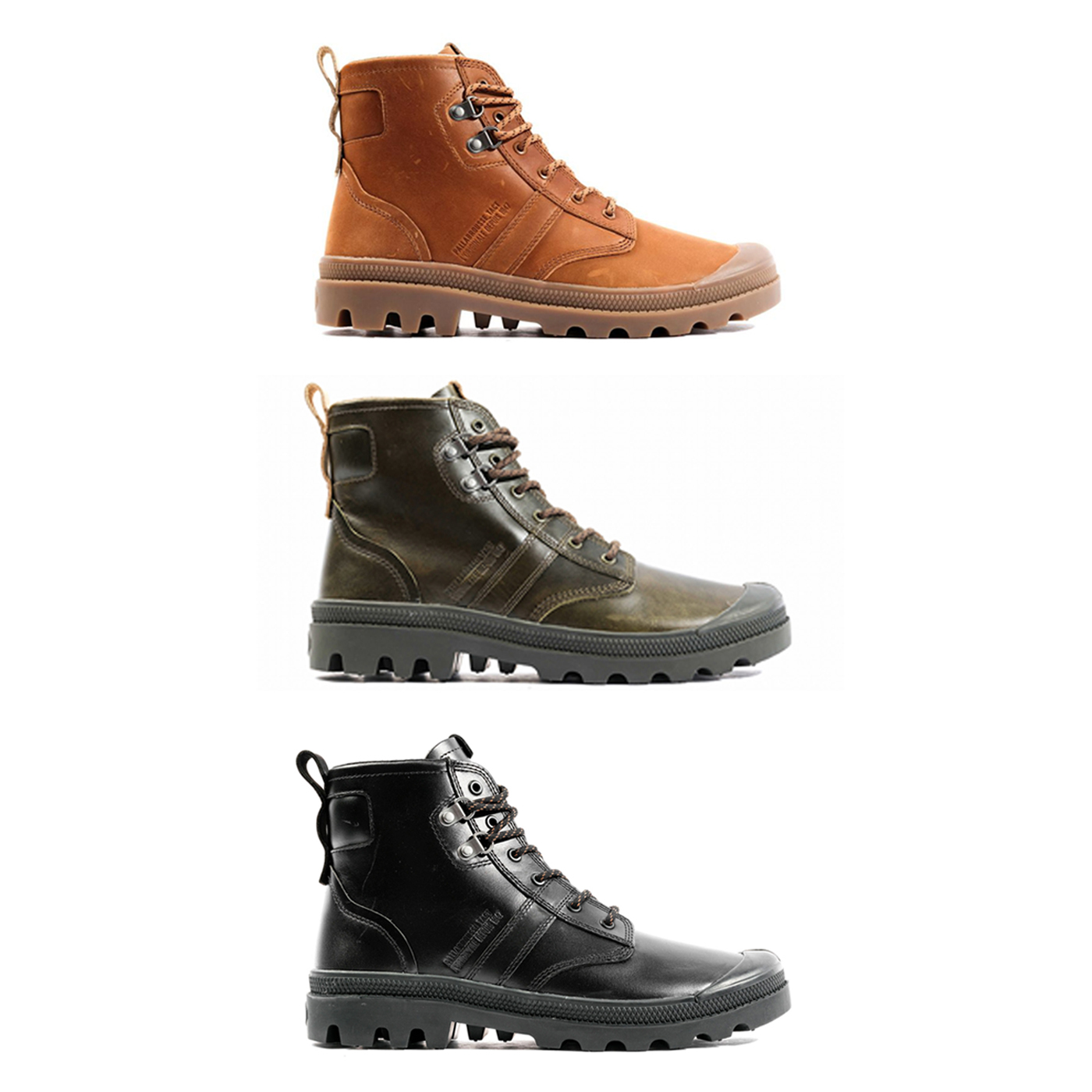 男鞋 PALLADIUM PALLABROUSSE TACT LTH 黑 棕 軍綠 法式 皮革 軍靴 休閒鞋【08837】