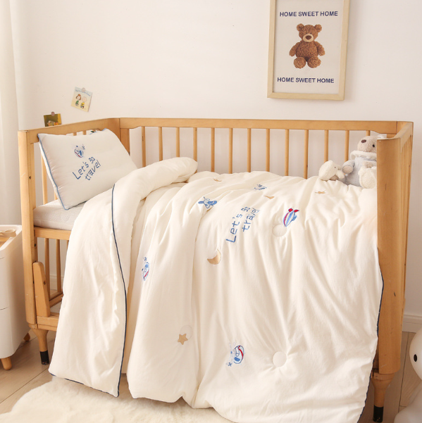 Hot recommended cartoon children's thickened quilt core (Travel Diary - White [Class A washed cotton brushed]) (size specification 150*200cm spring and autumn quilt [about 5 pounds])