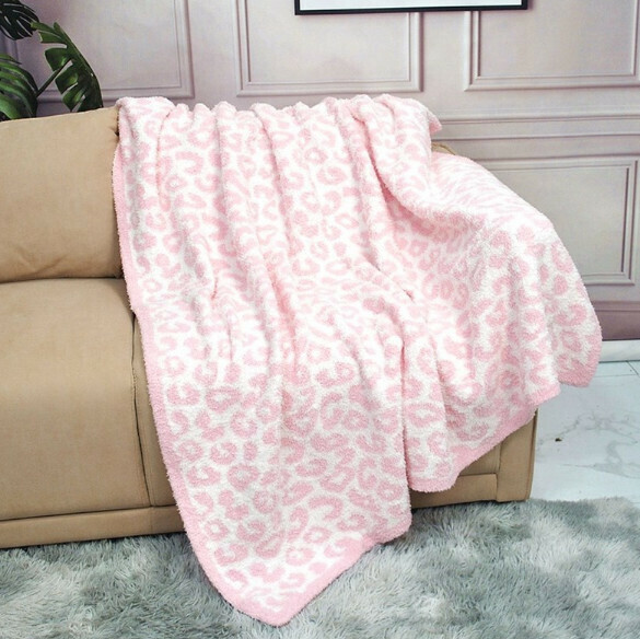 Hot Recommended (1 Pack) Napping Coral Fleece Blanket (Pink + White) (Size: 130*190cm)