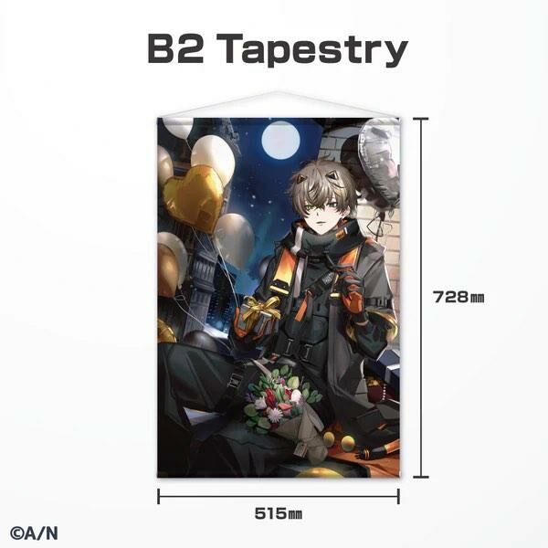 彩虹社 Alban 2022 生日掛畫